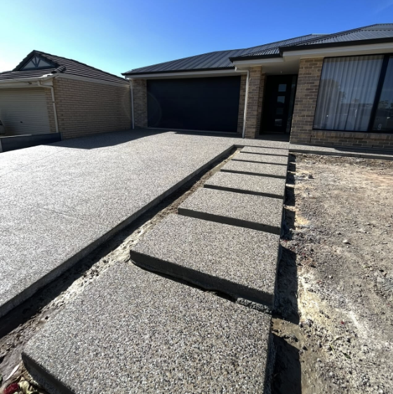 Concrete stairs