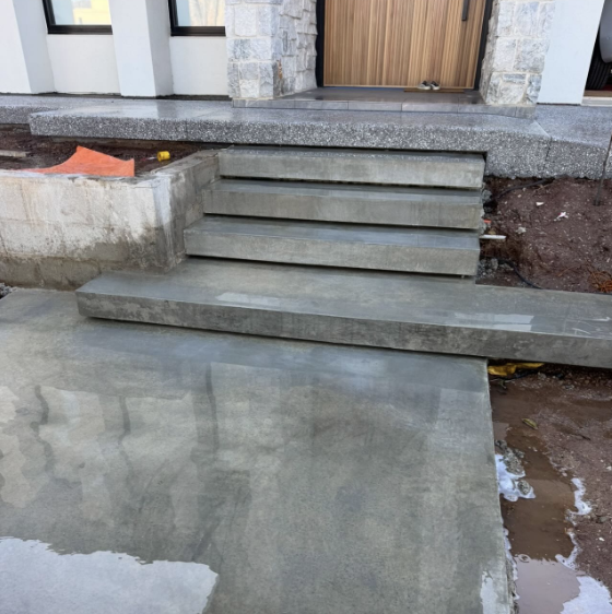 Concrete stairs