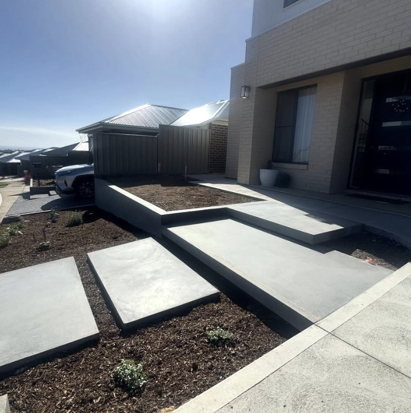Concrete stairs