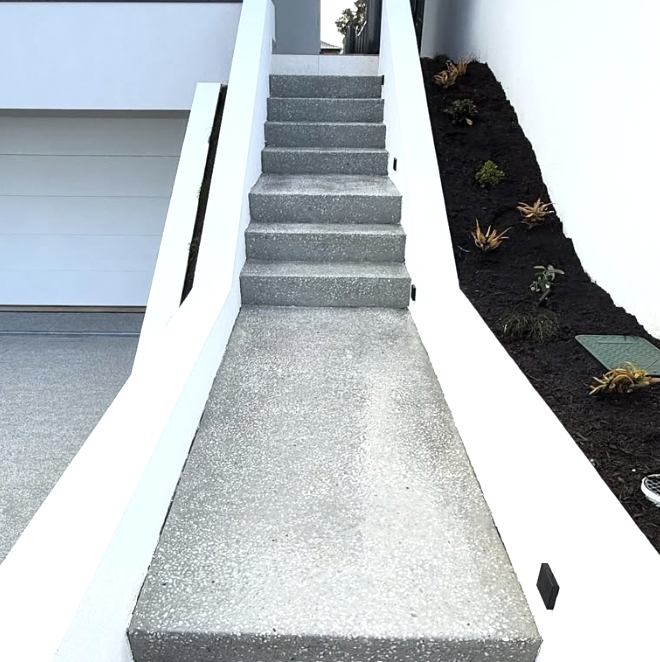 Concrete stairs
