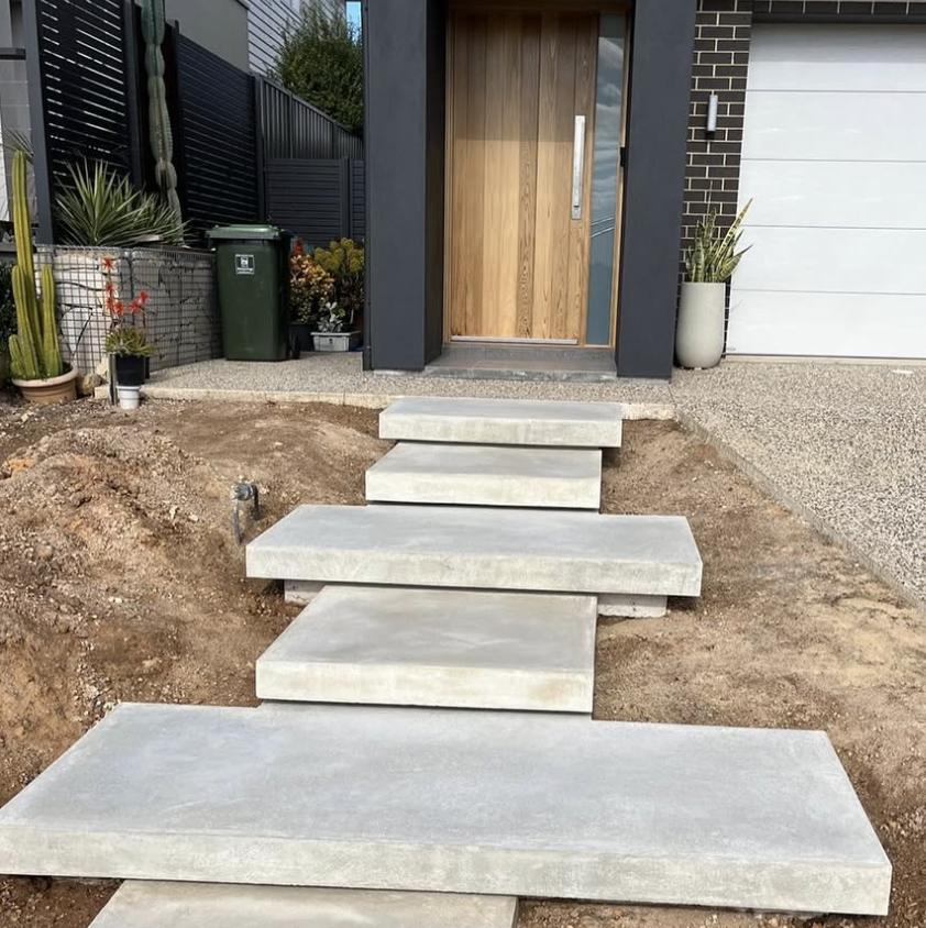 Concrete stairs